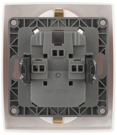 Розетка ЭРА 12 2x2P E Schuko со шторками 16A 250V 12-2104-02 168910