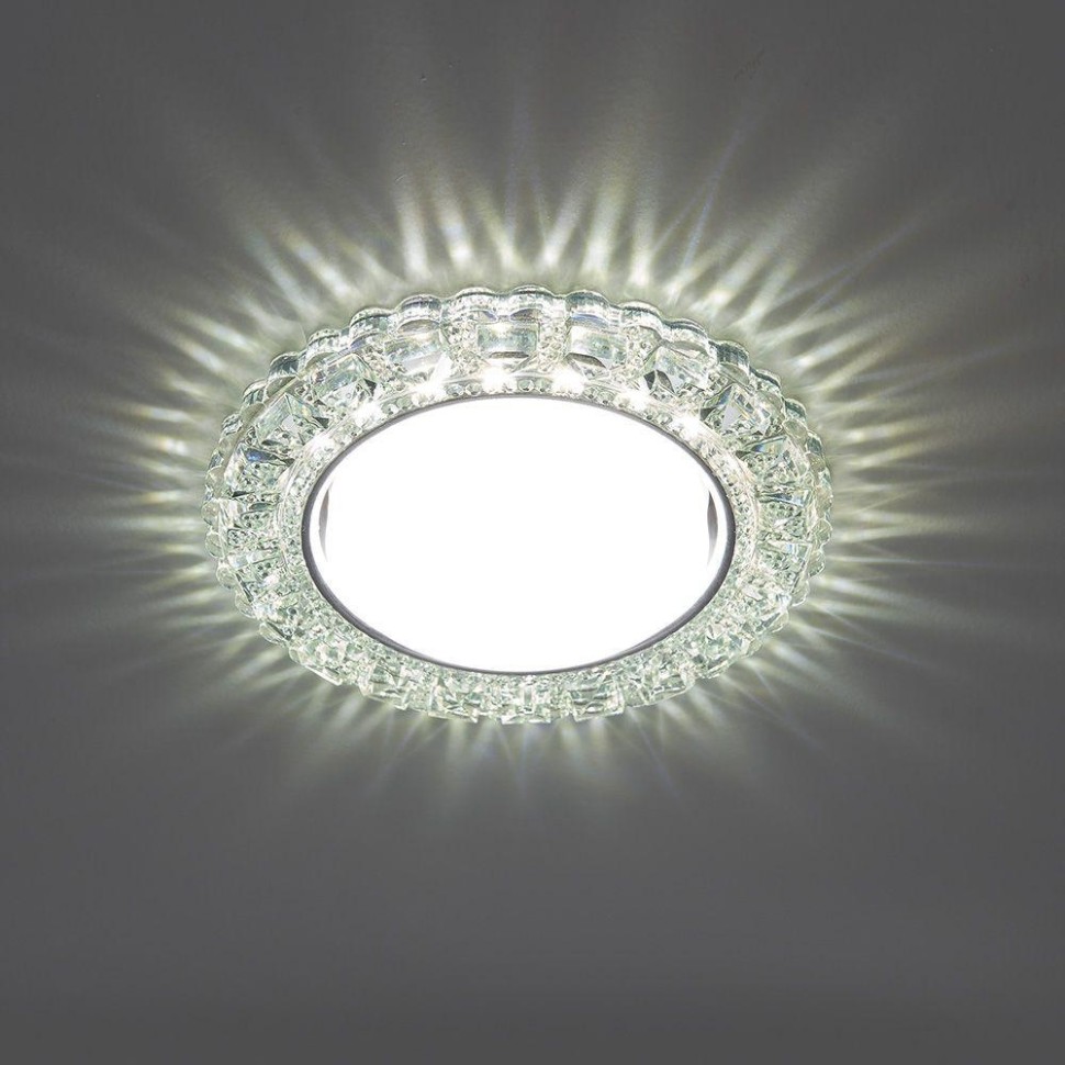 Встраиваемый светильник с LED подсветкой Feron CD4045 41409, цвет хром - фото 2