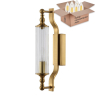 Бра Tomas Crystal Lux с лампочкой TOMAS AP1 BRASS+Lamps E14 Свеча 
