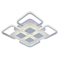 Светодиодная диммируемая люстра с ПДУ Profit Light 5886/4+4B WHT 160W+10W RGB