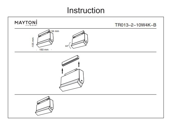 Накладной светильник Maytoni BASIS TR013-2-10W4K-B 