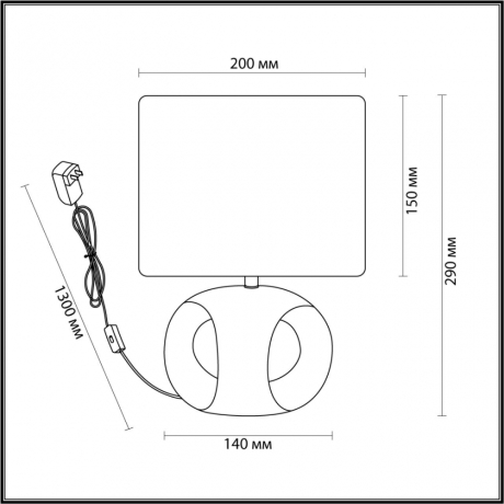 Настольная лампа декоративная Lumion Aimie 5664/1T 