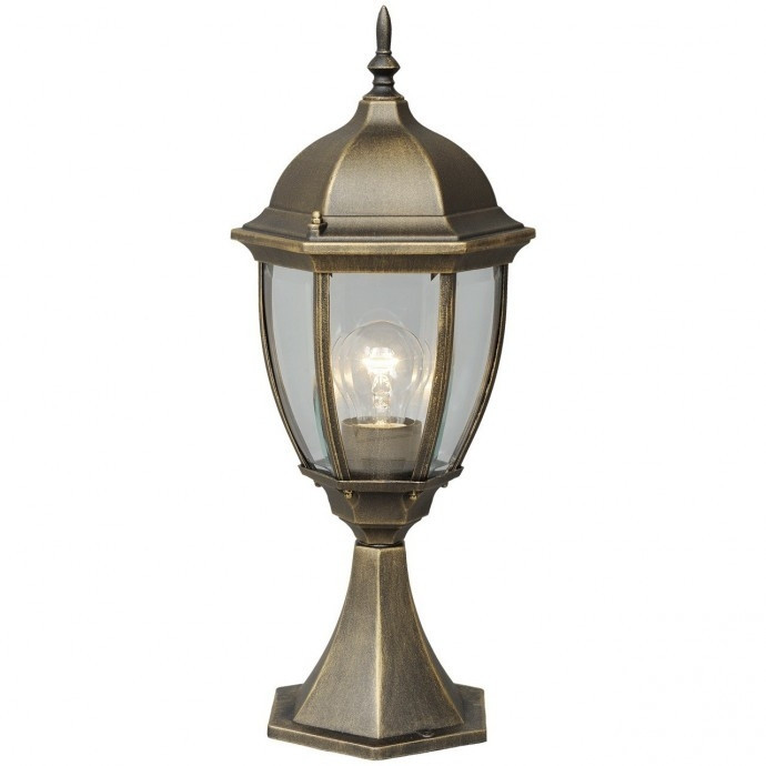 Ландшафтный светильник со светодиодной лампочкой E27, комплект от Lustrof. №19528-674113, цвет бронза с золотой патиной - фото 1