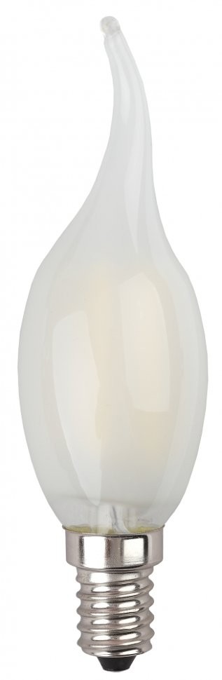 Филаментная светодиодная лампа Е14 5W 2700К (теплый) Эра F-LED BXS-5W-827-E14 frost (Б0027927) - фото 3