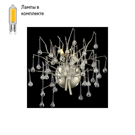 Бра в комплекте с Led лампами Wertmark WE189.02.201+Lamps 