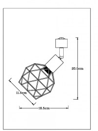 Нарушена упаковка!  <132144> Однофазный светильник для трека Arte Lamp Sospiro A6141PL-1BK
