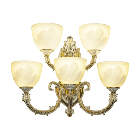 Бра Bohemia Ivele Crystal 7109B16/3+2/210 GW P1 U Angel 