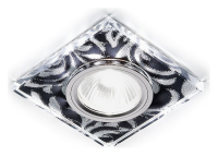 Встраиваемый светильник с LED подсветкой Ambrella light Compo spot S234 BK/CH/WH