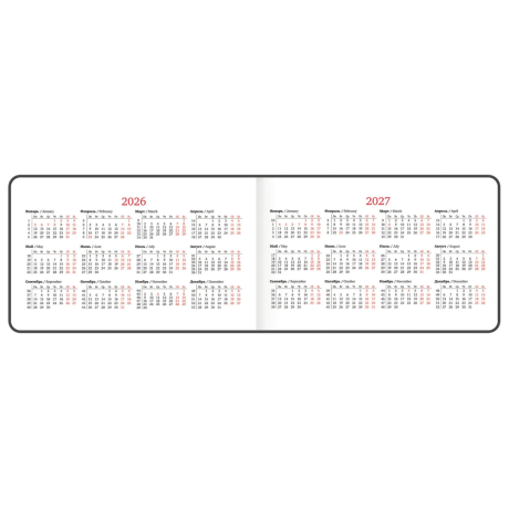 Нарушена упаковка!  <795223> Еженедельник датированный 2026 МАЛЫЙ ФОРМАТ 105х160 мм, А6, BRAUBERG "Blaze", фольга, голубой, 117214