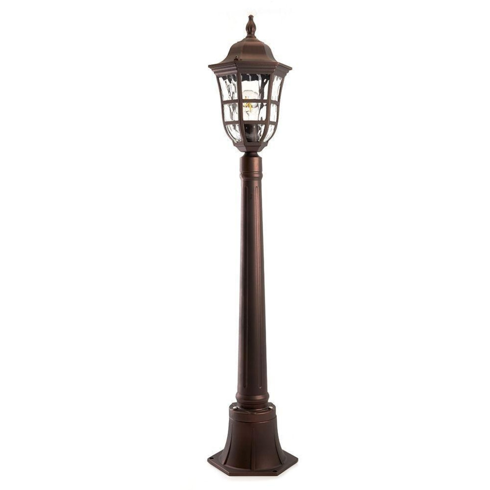 Светильник садово-парковый Feron PL696 столб 60W 230V E27, коричневый 11698 кпб эдуард коричневый р евро