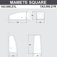 Фасадный светильник Fumagalli MAMETE SQUARE  1A3.000.000.WXZ1L