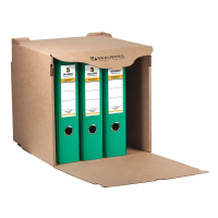 Нарушена упаковка! <199255> Короб архивный (330х310х340 мм) фронтальная загрузка для регистраторов/накопителей, липучка, гофрокартон, BRAUBERG, 122033 (122033)