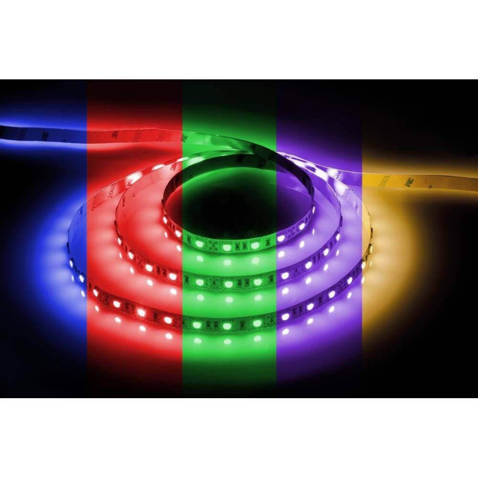 3м. Комплект светодиодной ленты RGB 5050, 14.4W, 12V, 60LED/m, IP20 LS606 Feron 27722 контроллер для мультибелой светодиодной ленты feron