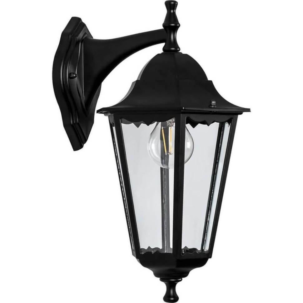 Садово-парковый настенный светильник Классика Feron 6102 (11054), цвет черный - фото 1