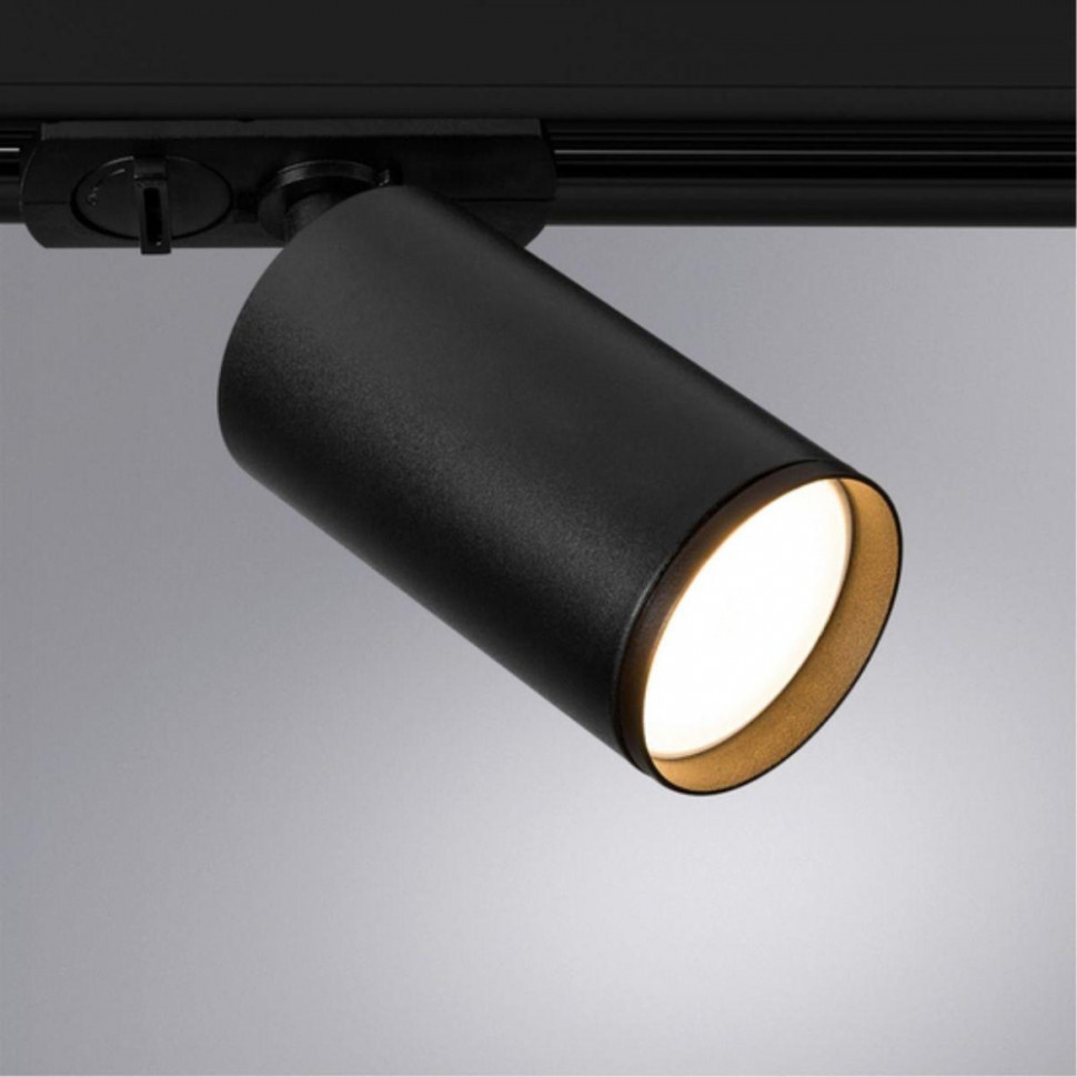 Однофазный светильник для трека Arte Lamp Flame A1519PL-1BK, цвет черный - фото 2