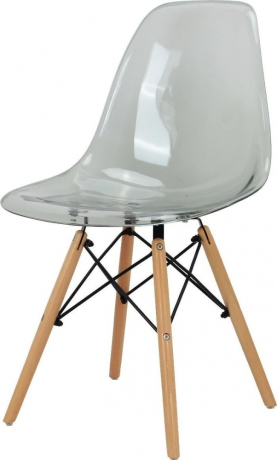 Стул Eames прозрачный серый Bradex Home 693990