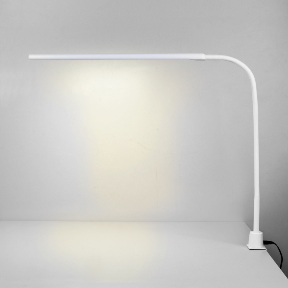 Светодиодная настольная лампа на струбцине Eurosvet Flex 80429/1 белый a053208