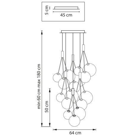 Люстра подвесная Sferetta Lightstar 801180 