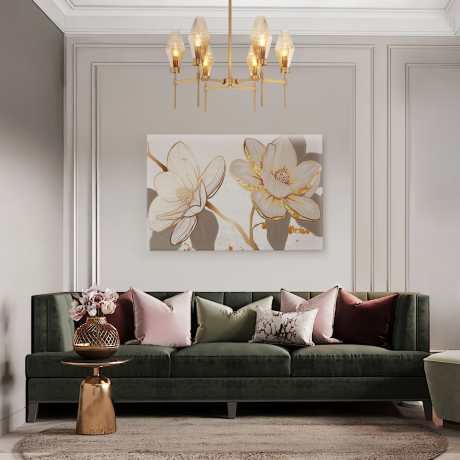 Люстра на штанге Eurosvet Prism 60143/6 латунь 