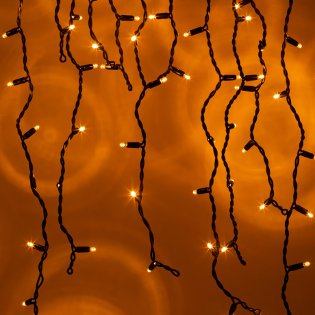 2*0,7м. Гирлянда бахрома желтый Эра -BZ1 100LED IP65 (670016)