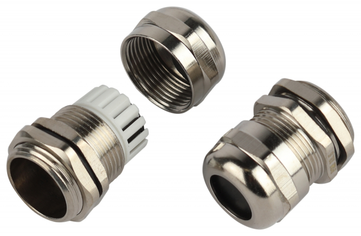 Кабельный ввод сальник ЭРА  латунный PGM 13.5 (d отв.20.5 мм / d провод.6-12 мм) IP68 (упаковка 5 штук) (767204)