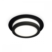 Комплект встраиваемого светильника Ambrella light XC8051017 SBK/FR черный песок/белый матовый GX53 (C8051, N8415)