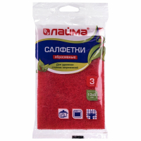 Нарушена упаковка!  <219461> Салфетки АБРАЗИВНЫЕ, 130х90х5 мм, КОМПЛЕКТ 3 шт., для удаления стойких загрязнений, LAIMA, К6013, 601564 (601564)