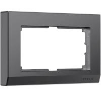 Рамка для двойной розетки Werkel Stark (графит матовый) W0081864