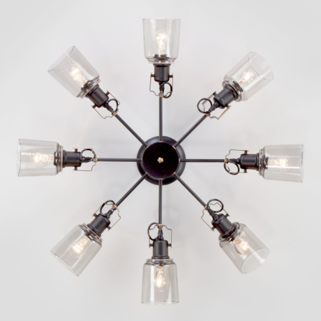 Потолочная люстра Eurosvet Astor 70111/8 черный 