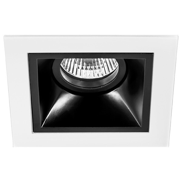 D51607 Встраиваемый точечный светильник Domino Quadro Lightstar (комплект из 214516+214507) рамка lightstar domino quadro 214516