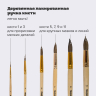 Кисти ПИФАГОР, набор 6 шт. (БЕЛКА: круглые № 1, 3, 5, 7, 9, 11), блистер с европодвесом, 200891 (200891)