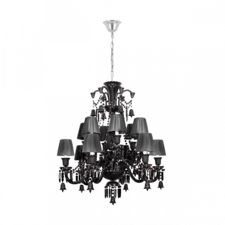 Подвесная люстра с черными плафонами Loft IT Zenith 10210/12 Black 
