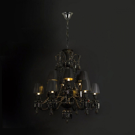 Подвесная люстра с черными плафонами Loft IT Zenith 10210/12 Black 