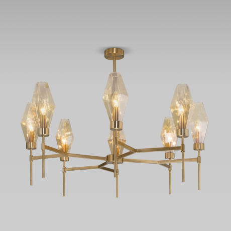 Люстра на штанге Eurosvet Prism 60143/8 латунь 