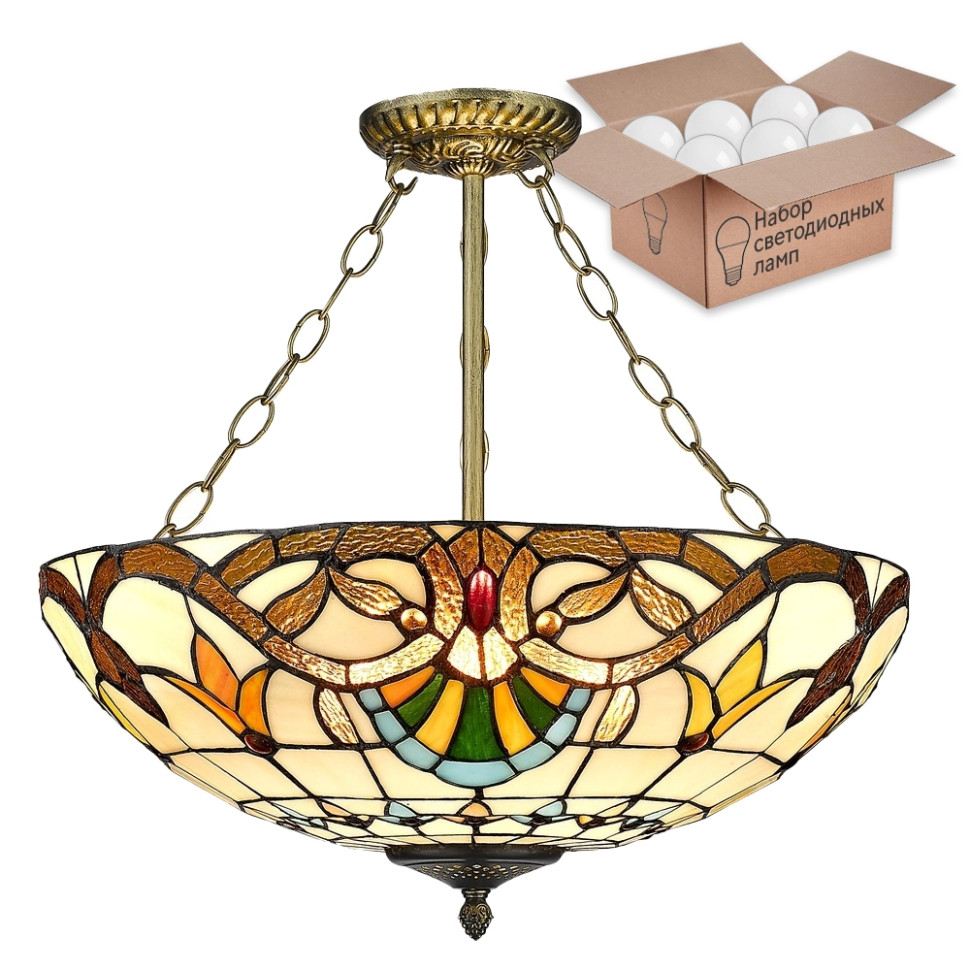 Люстра с лампочками Velante 830-807-03+Lamps, цвет бронза 830-807-03+Lamps - фото 3