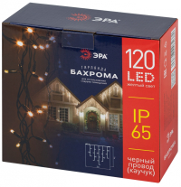 2*1м. Гирлянда бахрома желтый Эра ERAPS-BZ2 120LED IP65 (Б0060546)