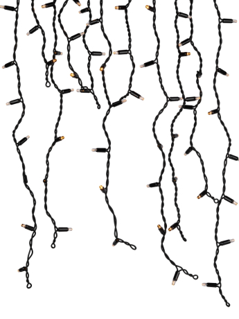 2*1м. Гирлянда бахрома желтый Эра -BZ2 120LED IP65 (670017)