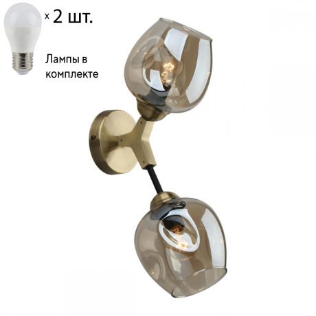 Бра с лампочками Omnilux OML-93401-02+Lamps 