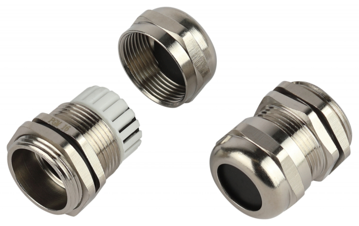 Кабельный ввод сальник ЭРА  латунный PGM 16 (d отв.22.5 мм / d провод.10-14 мм) IP68 (упаковка 5 штук) (767205)