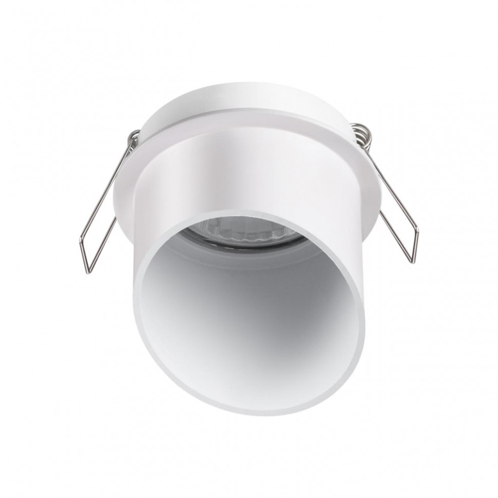 Точечный светильник со светодиодной лампочкой GU10, комплект от Lustrof. №384123-647395, цвет белый - фото 1