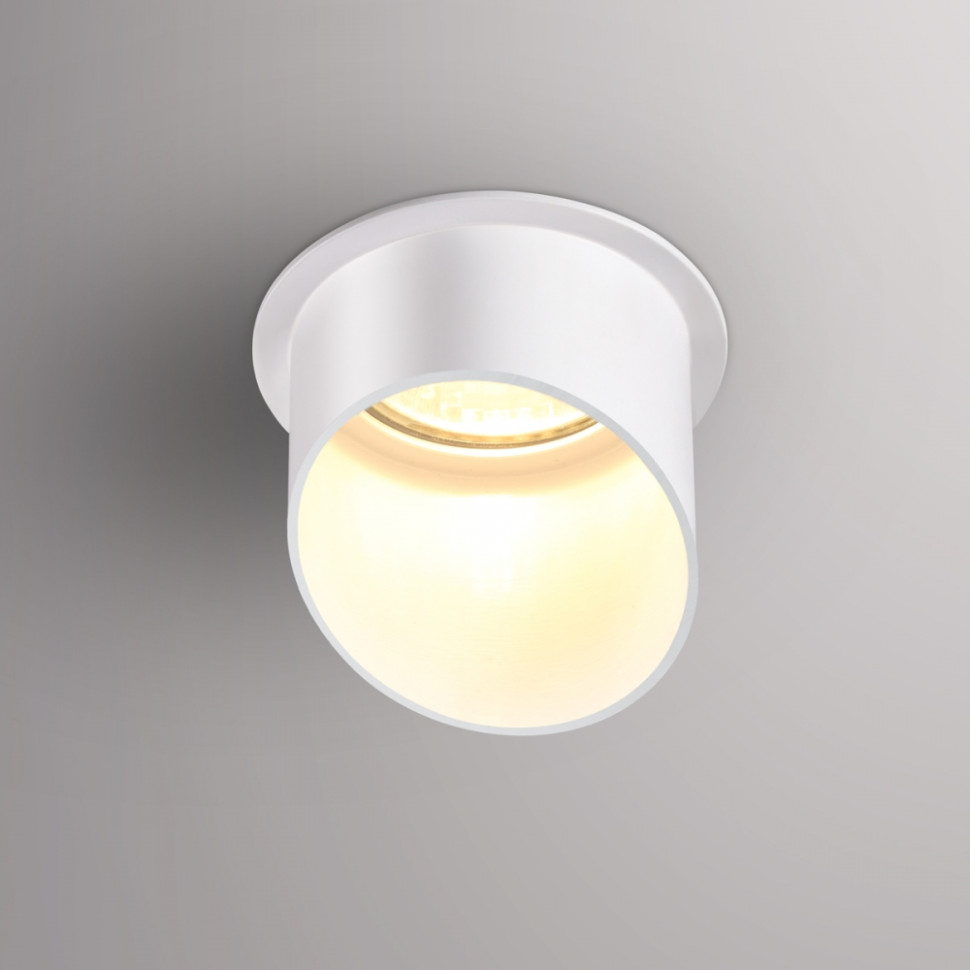 Точечный светильник со светодиодной лампочкой GU10, комплект от Lustrof. №384123-647395, цвет белый - фото 2