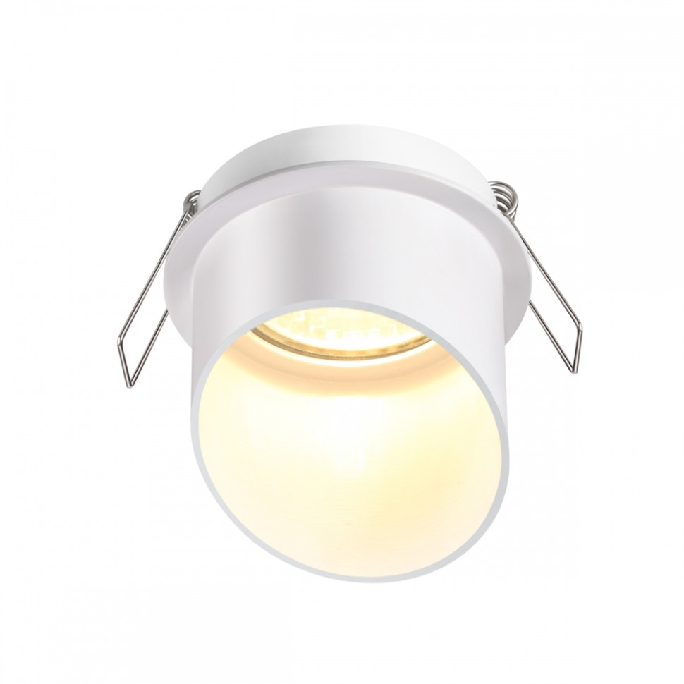 Точечный светильник со светодиодной лампочкой GU10, комплект от Lustrof. №384123-647395, цвет белый - фото 3