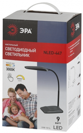 Настольная лампа ЭРА NLED-447-9W-R Б0017434 