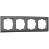 Рамка на 4 поста Werkel Stark (графит матовый) W0041864 