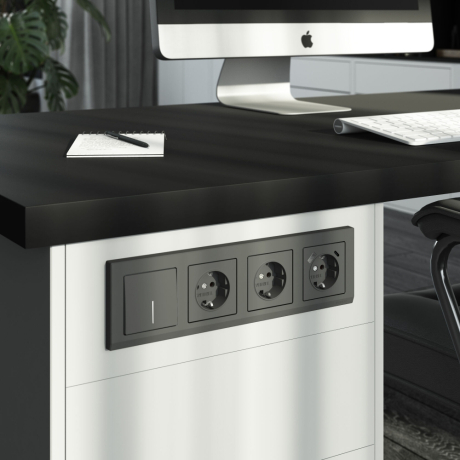 Рамка на 4 поста Werkel Stark (графит матовый) W0041864 