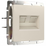Розетка Ethernet RJ-45 без рамки Werkel айвори матовый W1181162 