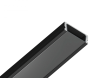 Алюминиевый профиль накладной 15.5*6 для светодиодной ленты до 11мм Ambrella light ILLUMINATION Alum GP1700BK/BK