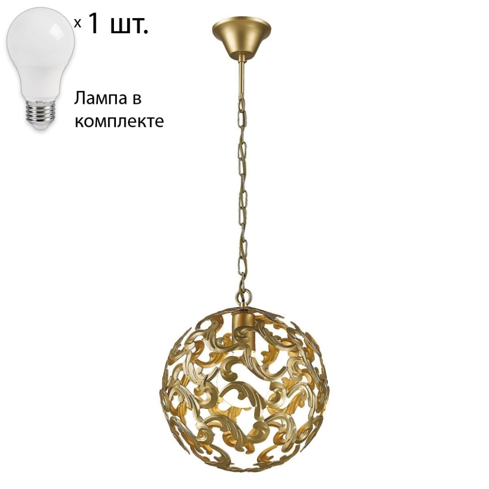 Светильник с лампочкой Favourite Dorata 1469-1P+Lamps бра с лампочкой favourite schoppen 1491 1w lamps e14 p45