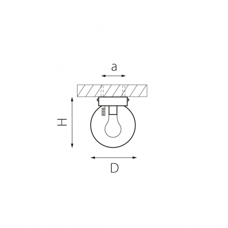 Накладной светильник Lightstar Bolla 373010
