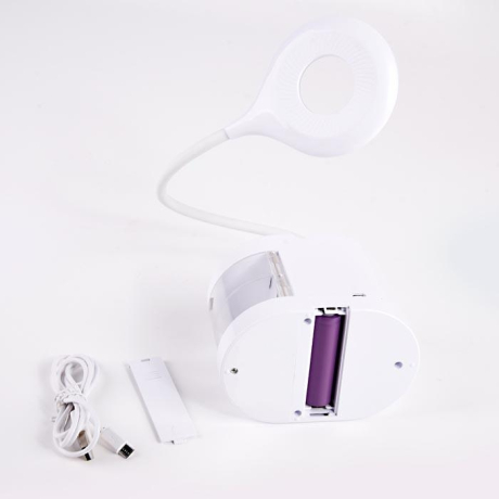 Настольная светодиодная лампа со встроенной аккумулятороной батареей и USB портом Ambrella light Desk DE561 